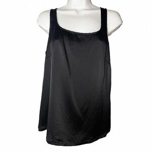 ESCADA Silk Black Sleeveless Camisole Top - Size 42 (loose M/L)
